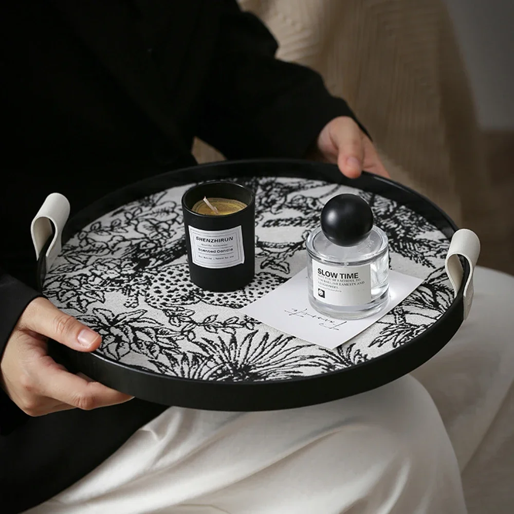 Home Fragrance Luxury - Lichte luxe opbergruimte houten dienblad Vintage