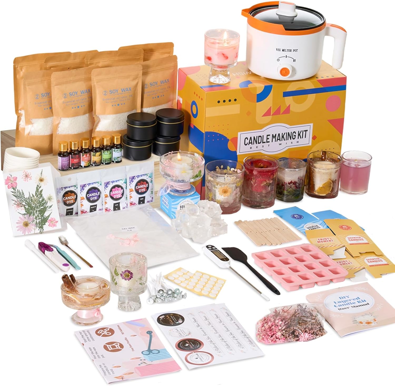 Home Fragrance Kit - 2-in-1 Soja & Jelly Wax DIY