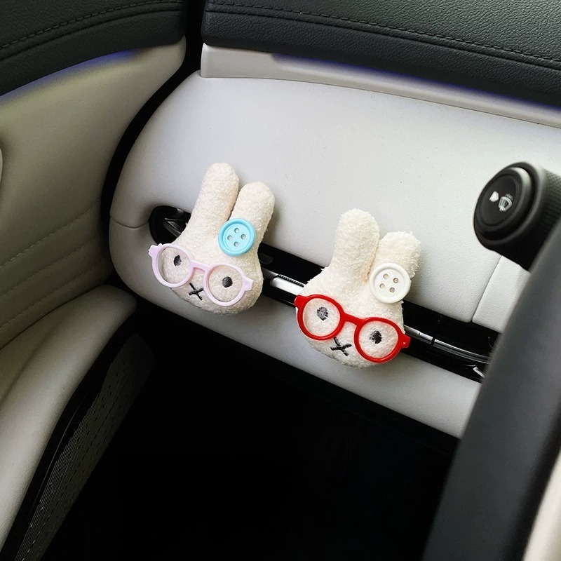 Car Vent Diffuser - Schattig konijn met bril Auto Air