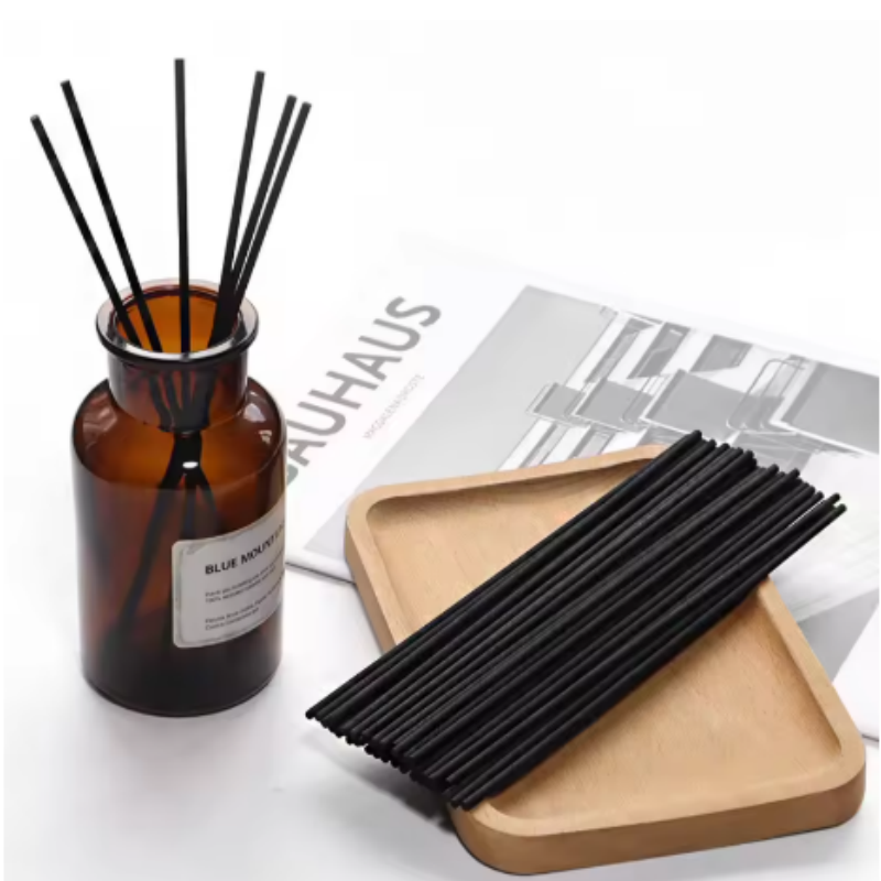 Home Fragrance Kit - 10/30/50 stuks gemengde zwart-witte vezel rietdiffuserstokjes,