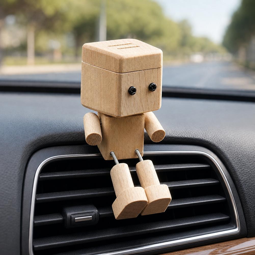 Leuke houten robot auto luchtv - Car Vent Diffuser recensie en prijs