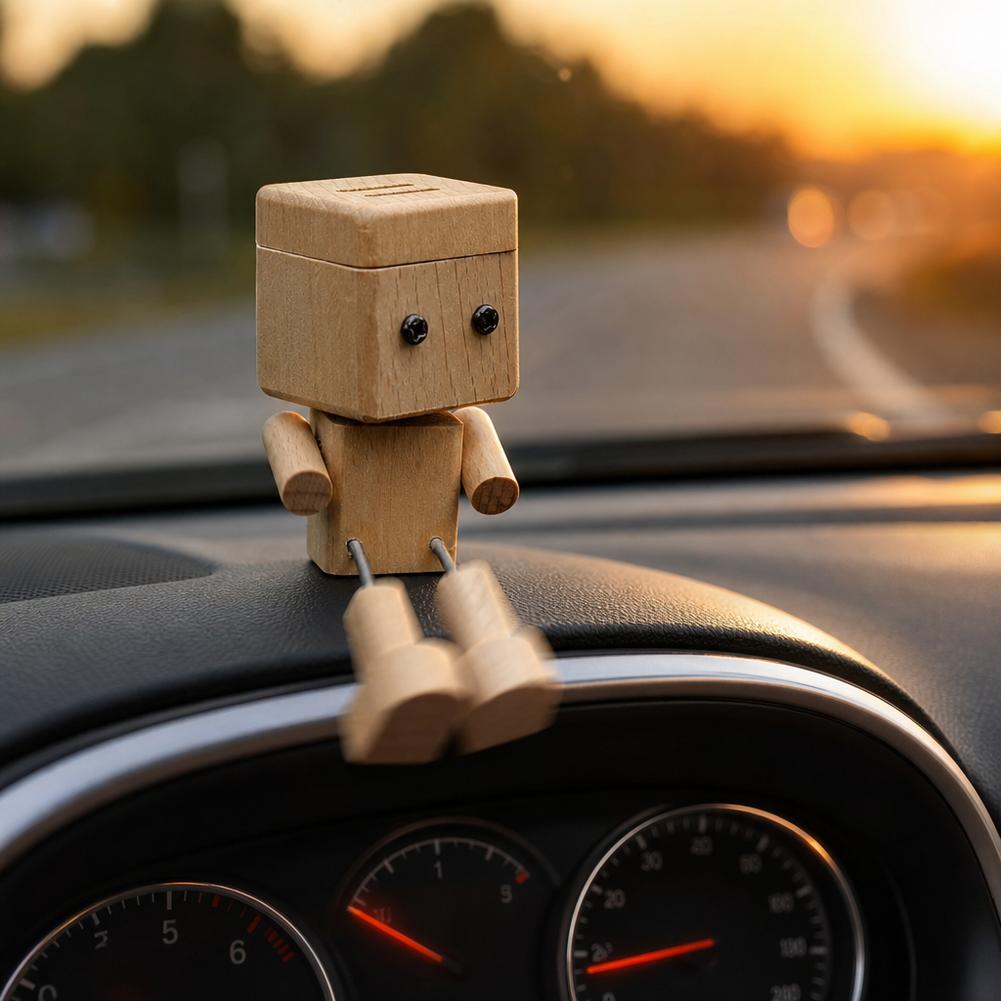 Leuke houten robot auto luchtv - Car Vent Diffuser recensie en prijs