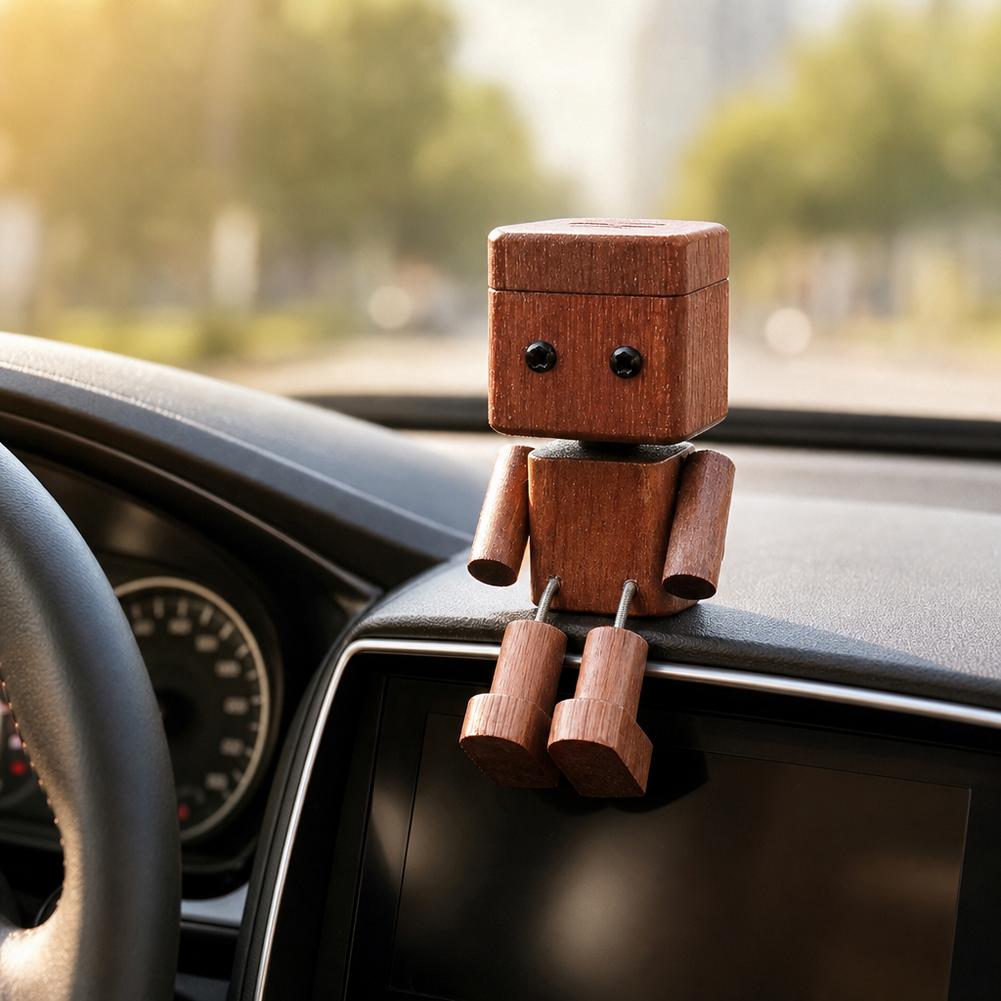 Leuke houten robot auto luchtv - Car Vent Diffuser recensie en prijs