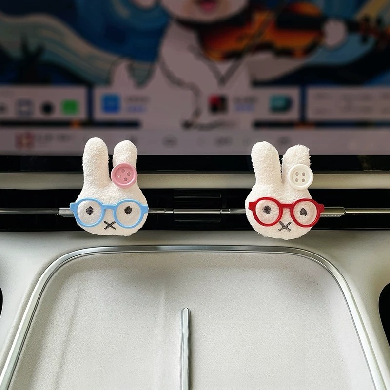 Schattig konijn met bril Auto  - Car Vent Diffuser recensie en prijs